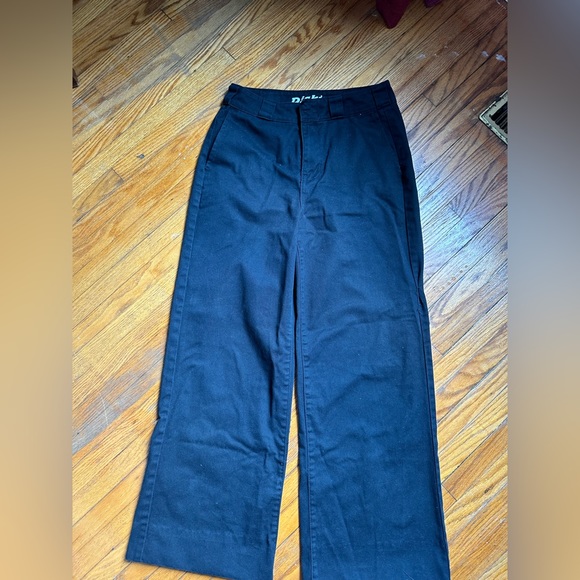 Black Dickies Worker Wide Leg Skater Jeans - Picture 1 of 4